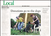 NJ Herald Donations Go to the Dogs